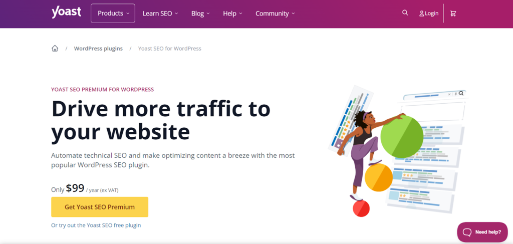 Yoast SEO page