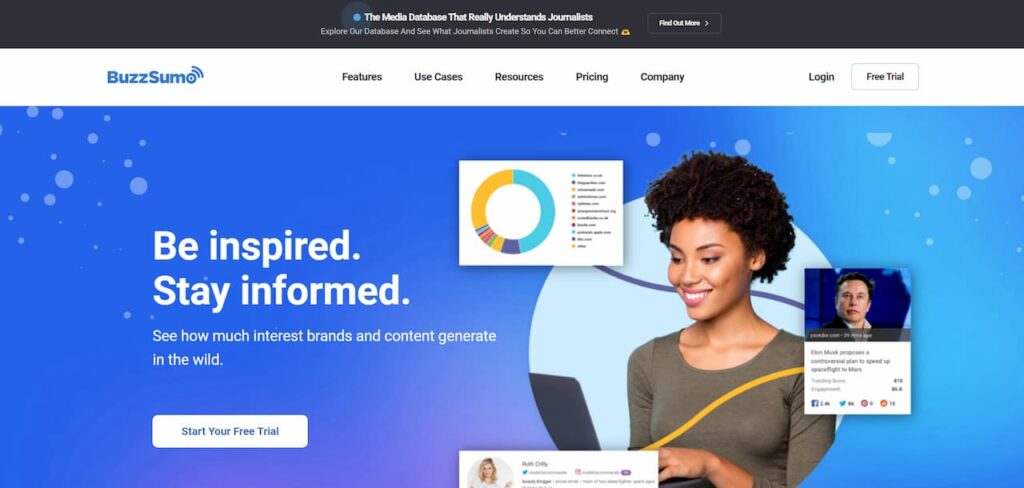 BuzzSumo home page