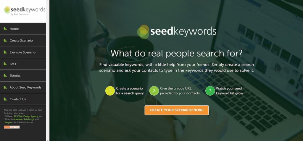 Seed Keywords home page